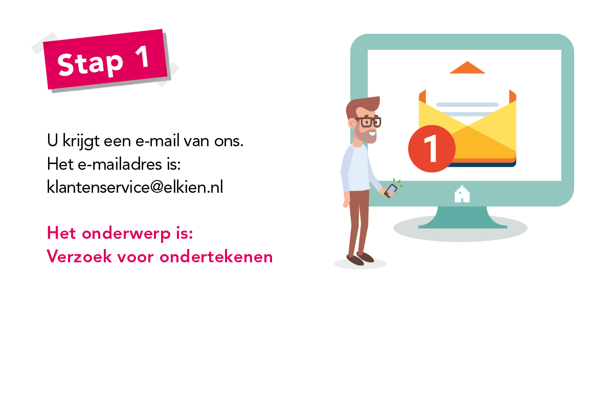 Stap 2 online ondertekenen Elkien