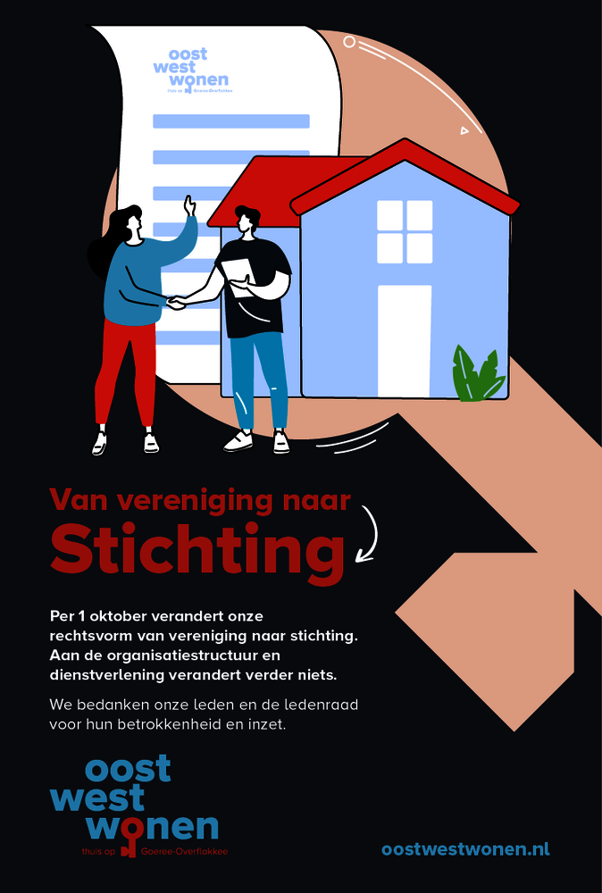 Een beeld van de advertentie die is geplaatst om de omzetting van vereniging naar stichting bekend te maken.