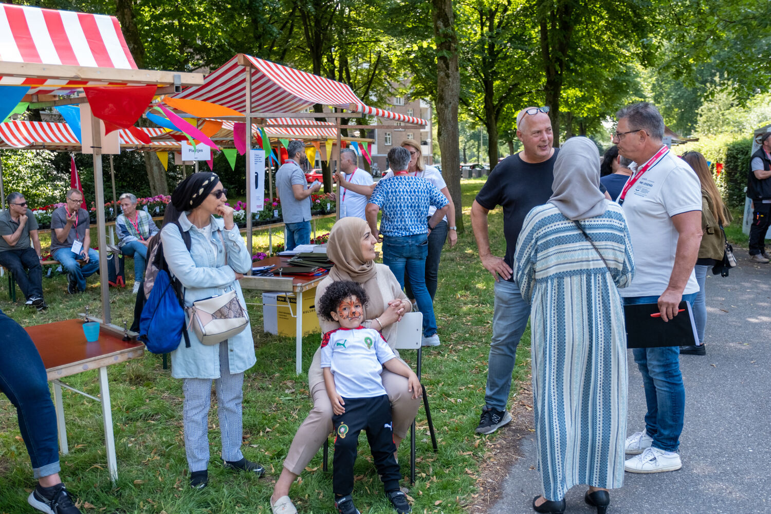 De markt op de Buurtdag.